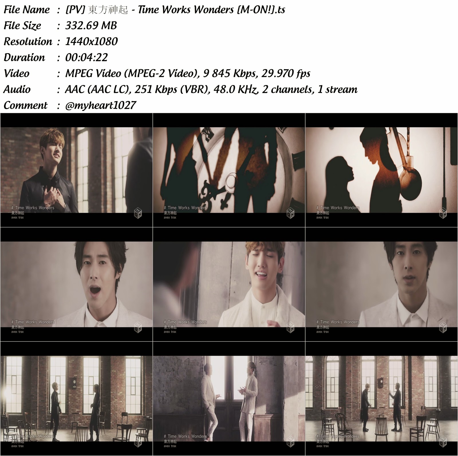 myheart1027's blog [PV] Time Works Wonders
